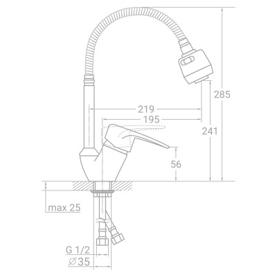 Змішувач TAU SM-4B644C (9843150) Вінниця - фото 2