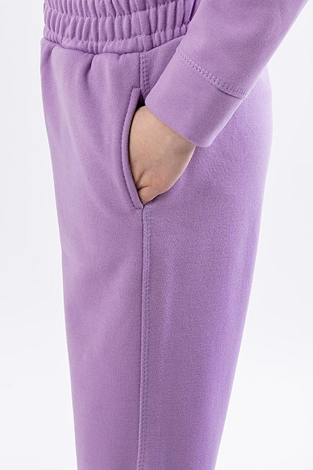 Дитячий теплий костюм, бузковий, 100% бавовна, топ Крохатушка одяг Київ - фото 3