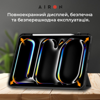 Чехол для планшета AirOn Premium SOFT iPad Pro 13 2024 + Film Black (4822352781129) Винница - изображение 8