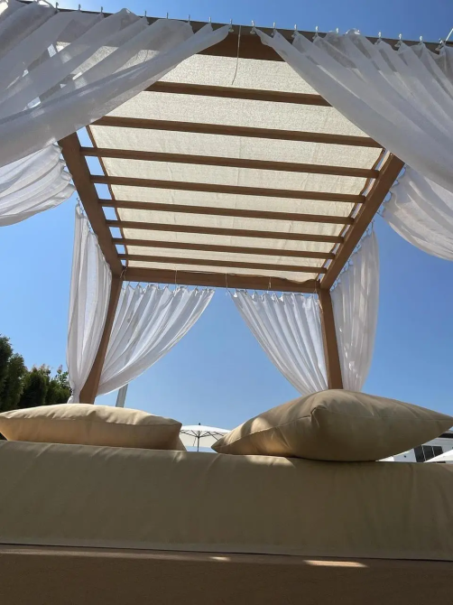 Затіняюча сітка для паркану (2 х 4 м) Молочний Київ - фото 5