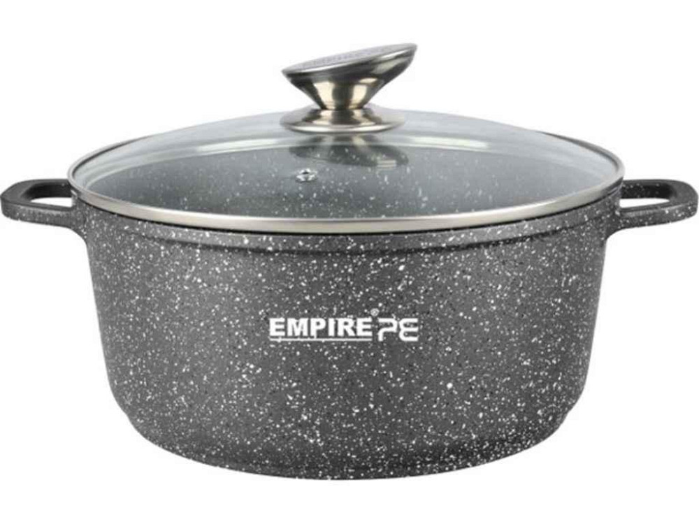 Кастрюля 4л с антипригарным гранитным покрытием Грей 7342 ТМ EMPIRE Киев - изображение 1