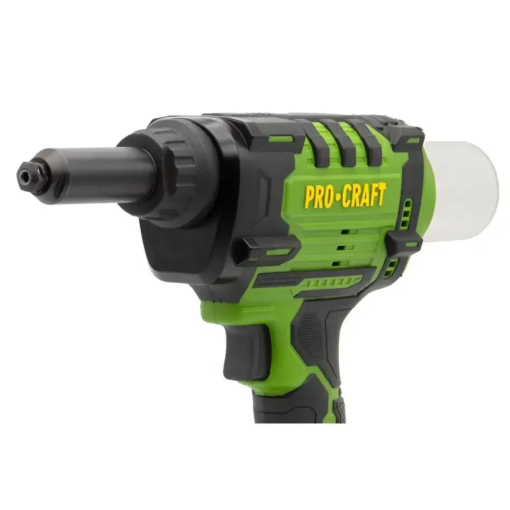 Заклепочник электрический аккумуляторный Procraft PRG20 ,Электрические заклепочники с бесщеточным двигателем 2 АКБ и ЗУ в кейсе Львов - изображение 17