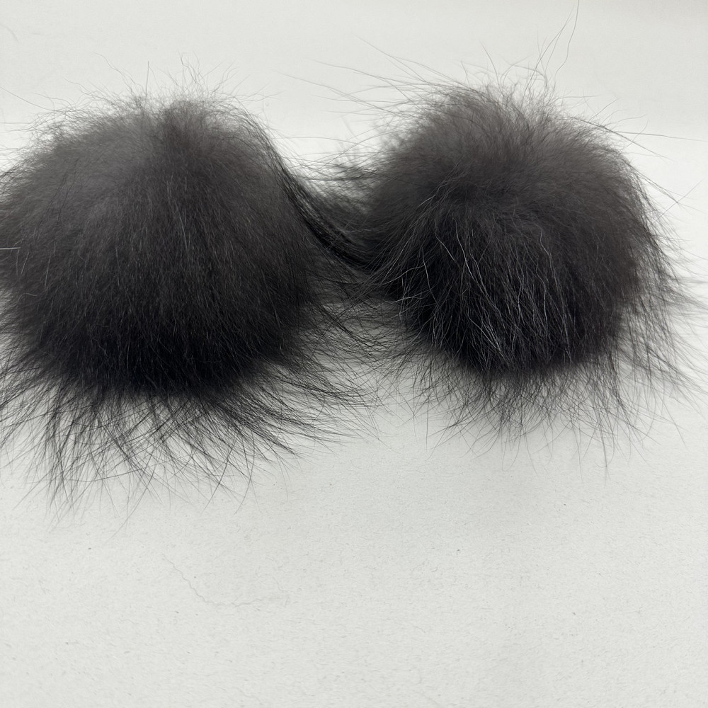 Помпоны из натурального меха блюфрост Чорный Харьков - изображение 2