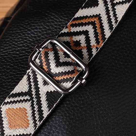 Жіноча сумка слінг із натуральної шкіри Чорний (Vintage) Київ