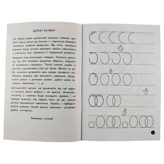 Обучающая книга Мои первые прописи. Узоры 102698 Винница