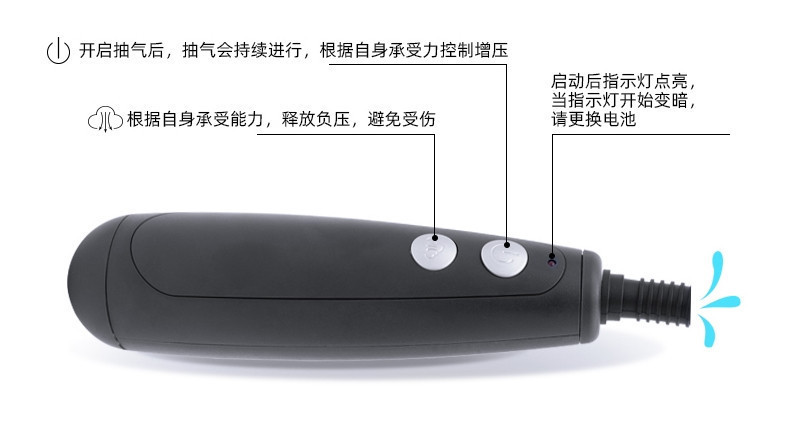 Автоматична вакуумна помпа із зарядкою від USB CANWIN Penis Pump - P403AU Sex Aura Київ - фото 6