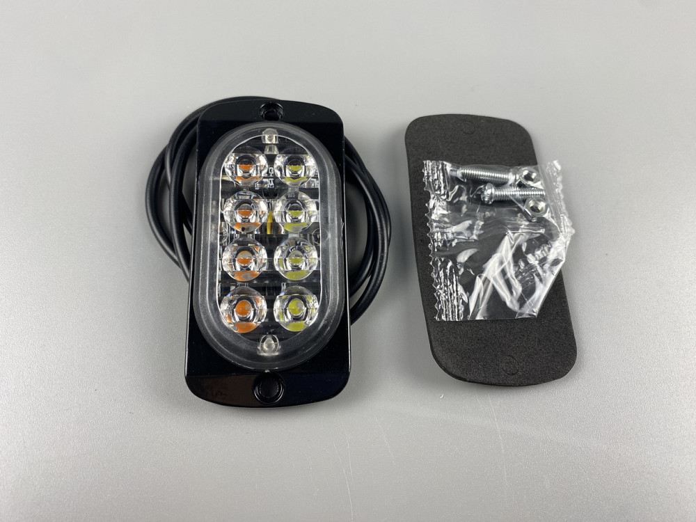 Стробоскоп автомобільний, Аварійні проблискові вогні універсальні LED 12В/24В (8 Led діодів) Мукачево - фото 4