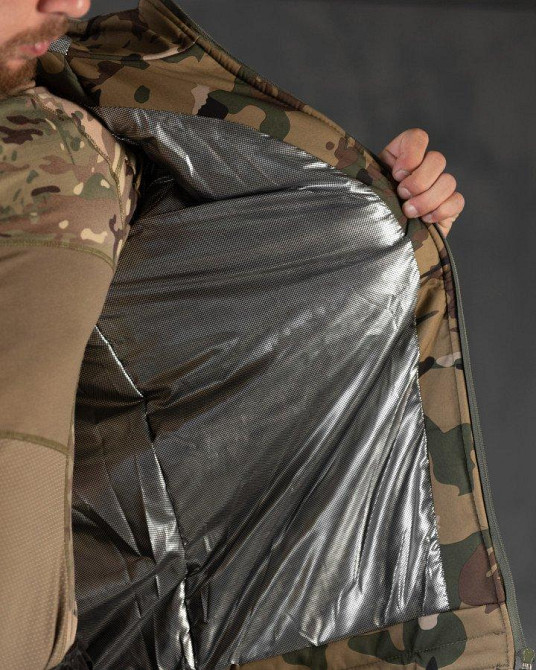 Куртка бушлат standard мультикам подкладка Омни с теплоотражателем M Одесса - изображение 3