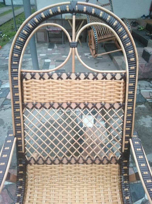 Качалка плетеная коричневая Киев - изображение 3