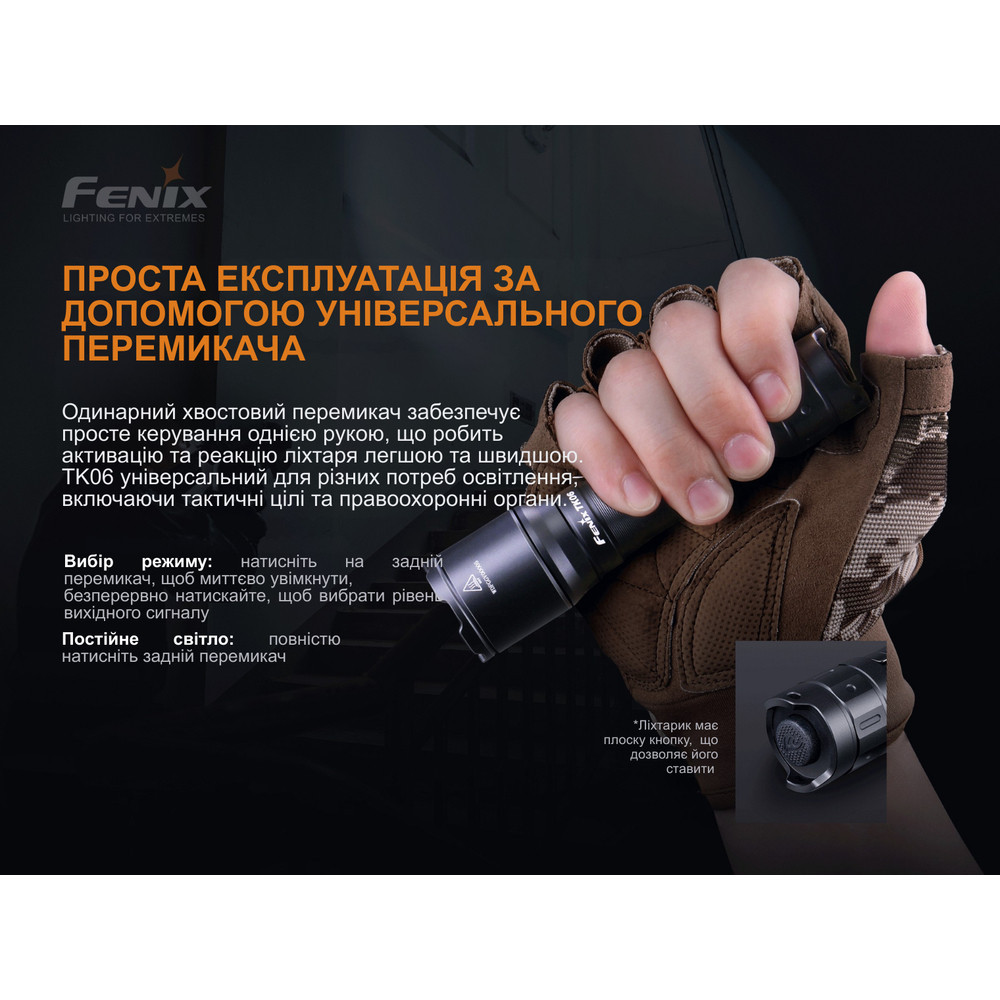 Ліхтар ручний Fenix TK06 Київ - фото 10