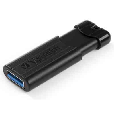 USB флеш накопитель Verbatim 16GB PinStripe Black USB 3.2 (49316) Винница