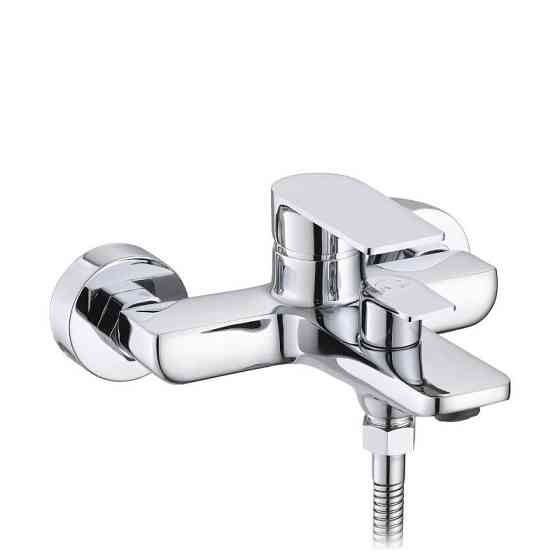 Змішувач для ванни Qtap Aries з душовим гарнітуром QTARI259CRM45559 Chrome Київ