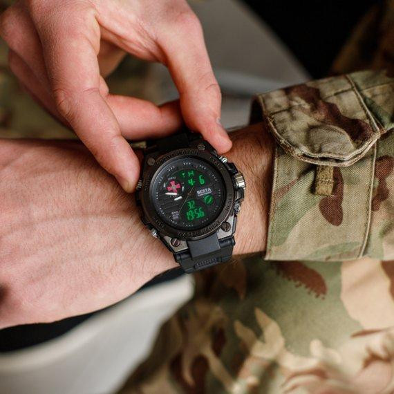 Чоловічий наручний годинник Besta Tattoo ЗСУ (Чорний) Київ - фото 6