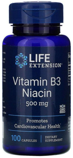 Витамин В3 ниацин Life Extension Vitamin B3 Niacin 100 капс Киев - изображение 1