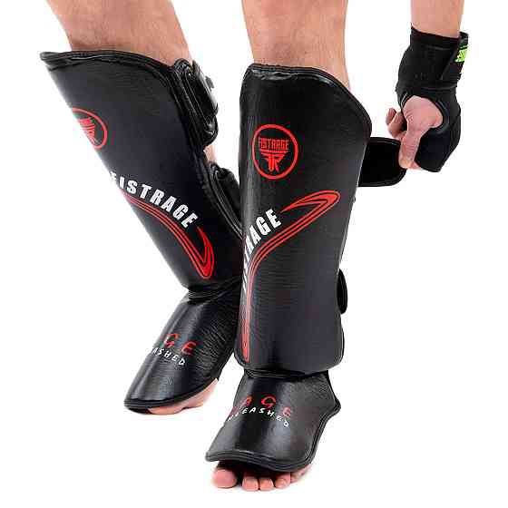 Защита голени и стопы для единоборств FISTRAGE VL-8496 размер S-XL цвета в ассорт. Защита для боевых искусств Киев