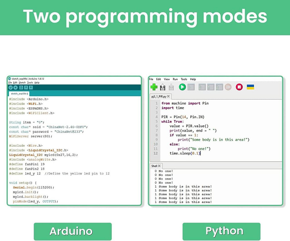 Набор для постройки умного дома KEYESTUDIO ESP32, STEM IoT Kit, датчики, Arduino и Python изучение электроники Киев - изображение 8