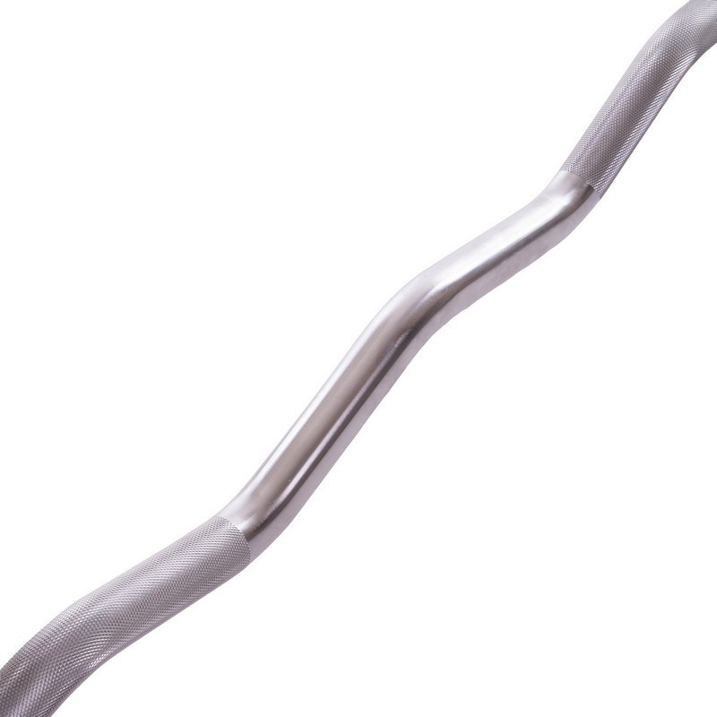 Штанга фиксированная изогнутая полиуретановая Zelart 2690-20 длина 104 см 20 кг Киев - изображение 7