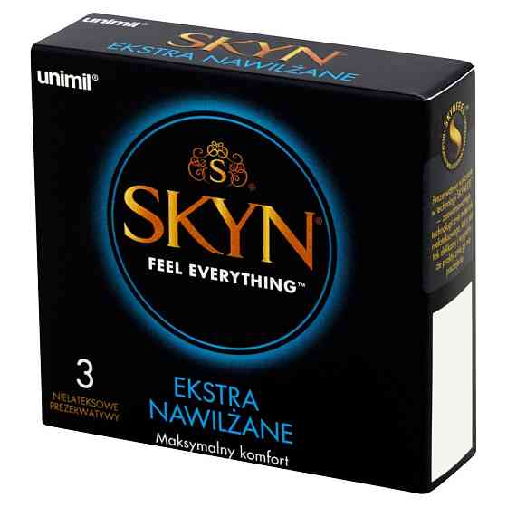 Презервативи UNIMIL SKYN BOX 3 EXTRA WET Sex Aura Київ