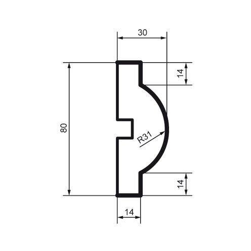 Молдинг фасадный Prestige Decor MC 103 Днепр - изображение 3
