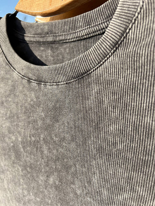 Реглан женский A-N 2747 в рубчик вареный лонгслив one size, серый, one size Киев - изображение 12