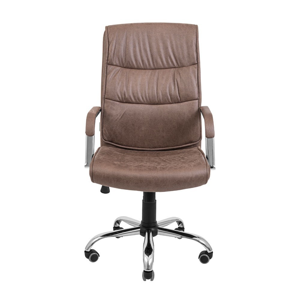 Офісне Крісло Керівника Toronto U Ameli М2 AnyFix Хром Коричневий Київ - фото 2