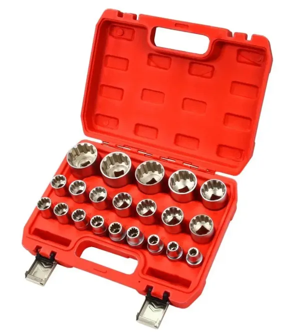 Набір головок LEX LXISS21E-12T — 21 предмет, Cr-V сталь, 1/2" привод Львів - фото 4