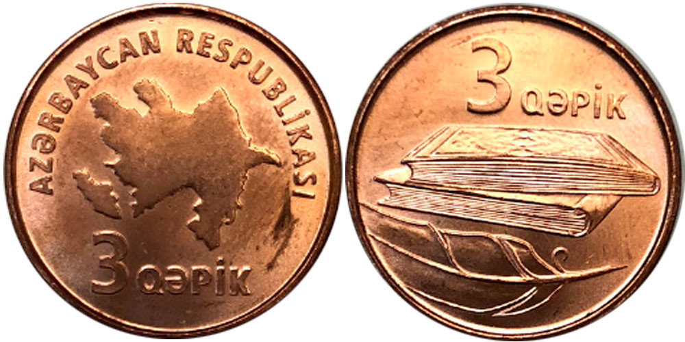 Azerbaijan Азербайджан 3 Qapik 2006 UNC Полтава - изображение 1