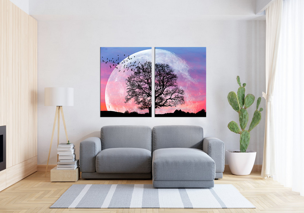Модульна картина у вітальню/ спальню  Місяць   TLV-2_149 120х170 см Київ - фото 3