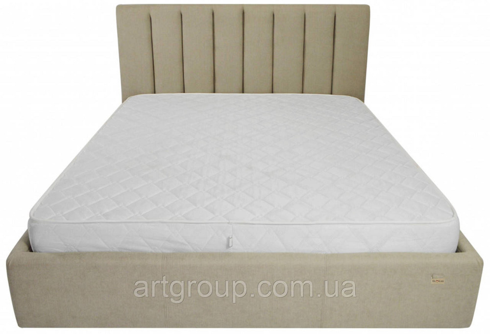 Ліжко Sanam Comfort 120 х 200 см Fibril 10 З підйомним механізмом та нішою для білизни Темно-бежевий Дніпро - фото 13