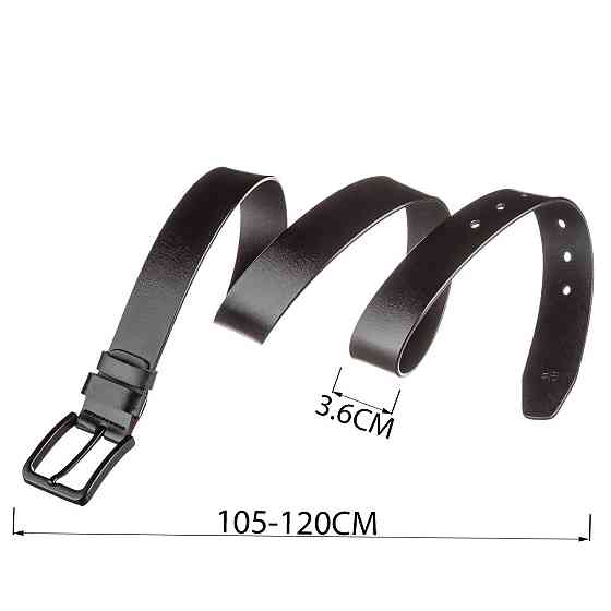 Мужской кожаный ремень classic Vintage 20222 Черный Киев