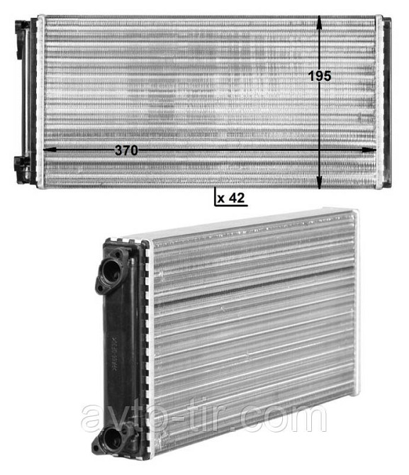 Радиатор печки MAN F90 81619010056 81619010064 Луцк - изображение 1