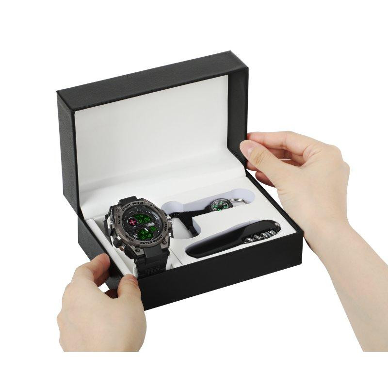 Мужские водостойкие наручные часы Besta Box Tattoo ВСУ Set с компасом + подарочный набор Киев - изображение 2