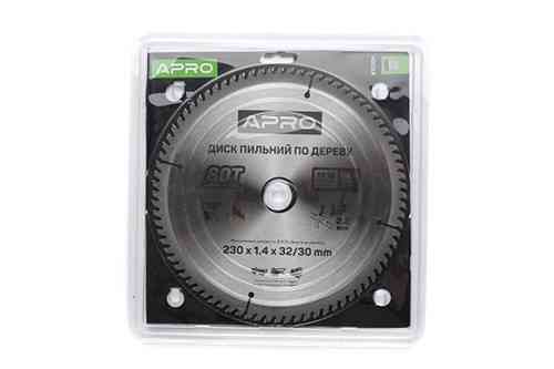 Диск пильный по дереву 230х32(30)х80Т APRO Ровно