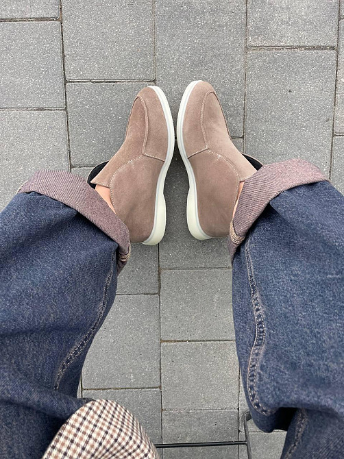 Лоферы женские GREMMY капучино натуральная замша высота от пятки 8 см (207/1) Коломыя - изображение 7