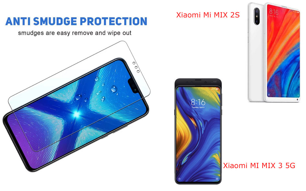 Защитное стекло NeoGlass для Xiaomi Mi MIX 2S, MI MIX 3 5G – ультрапрозрачное и устойчивое Киев - изображение 3