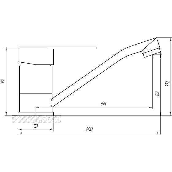 Смеситель для умывальника Globus Lux MAIN SM-203M (000022002) Киев