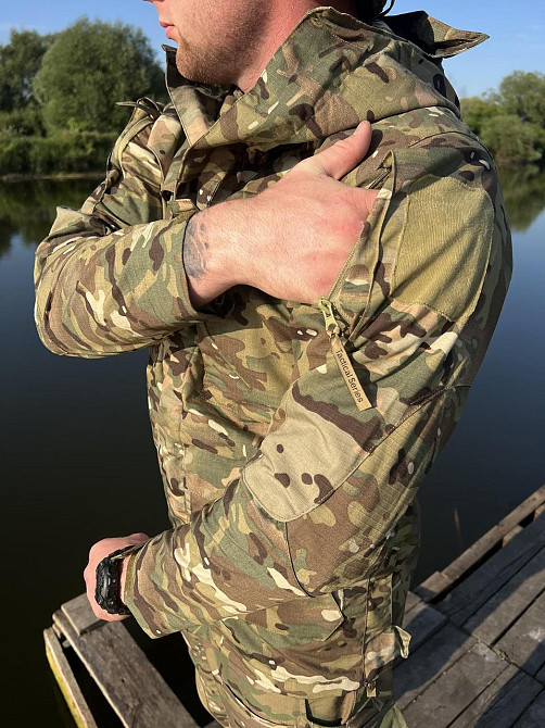 Чоловіча тактична куртка форменний одяг Tactical Series,водонепроникна весняна куртка мультикам на ріп стоп,для військових   WAR Львів - фото 2