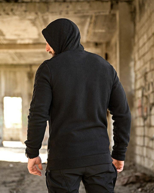 Тактична флісовка сота чорна ПП7963 Одеса - фото 4