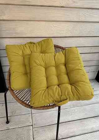 Подушка для стільців (50x50х8 см) Decorator Соро колір гірчичний 84-136 Київ