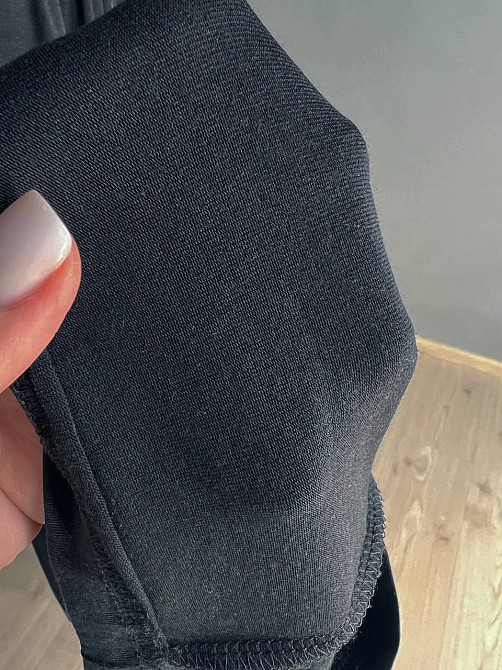 Брюки женские A-N 25060 палаццо на резинке с карманами тонкие свободные, черный, one size Киев - изображение 17