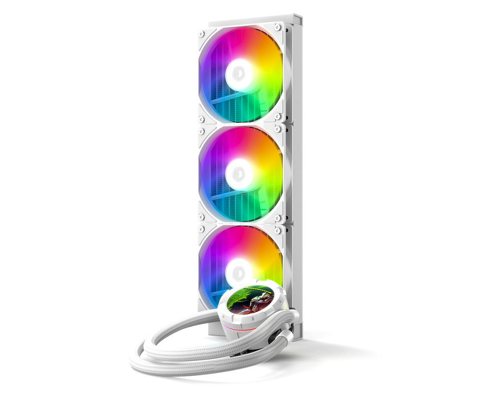 Система водяного охлаження ID-Cooling Space LCD SL360 XE White Білий Харьков - изображение 1