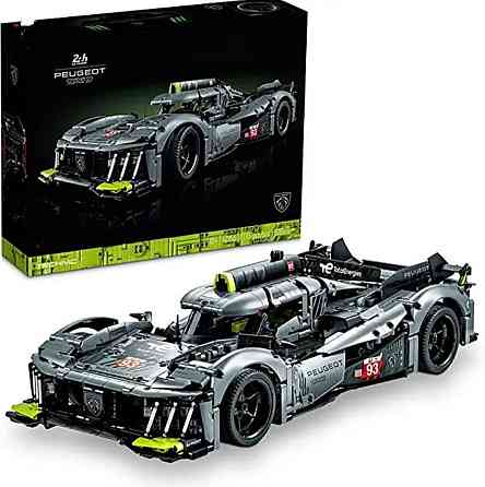 Конструктор машинка 1PEUGEOT 9X8 24H Le Mans, 1775  деталей маштаб 1:10  Пежо Гіперкар Київ