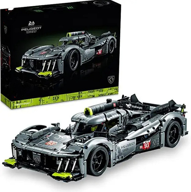 Конструктор машинка 1PEUGEOT 9X8 24H Le Mans, 1775  деталей маштаб 1:10  Пежо Гіперкар Київ - фото 2