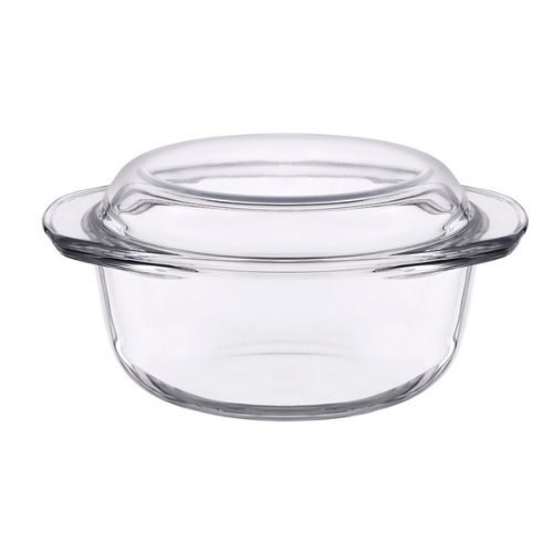 Каструля для запікання 2л жароміцне скло 4129 Interos Житомир - изображение 3