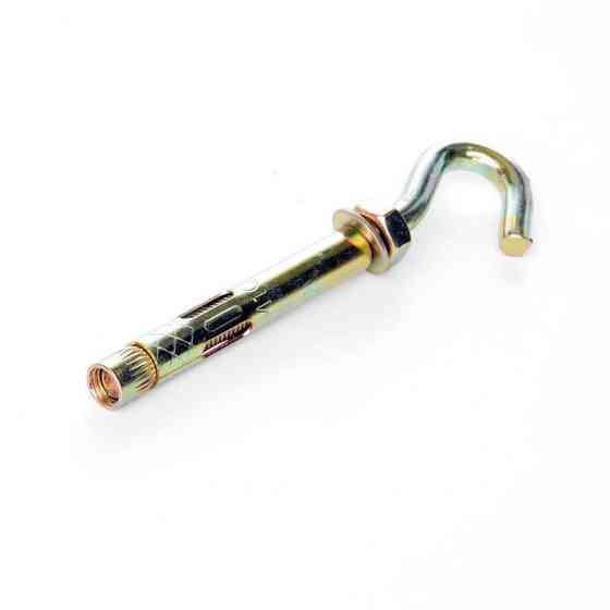 Анкер з кожухом та гайкою з C-крюком М8*60 цинк жовтий Харків