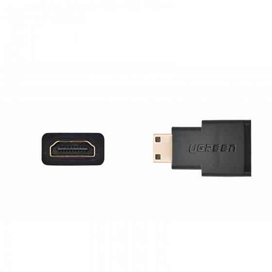 Адаптер UGREEN Mini HDMI Male to HDMI Female Adapter (Black)(UGR-20101) (UGR-20101) Київ