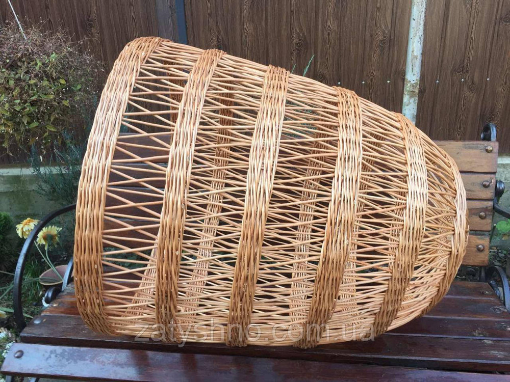 Світильник плетений прозорий із лози Київ - фото 2