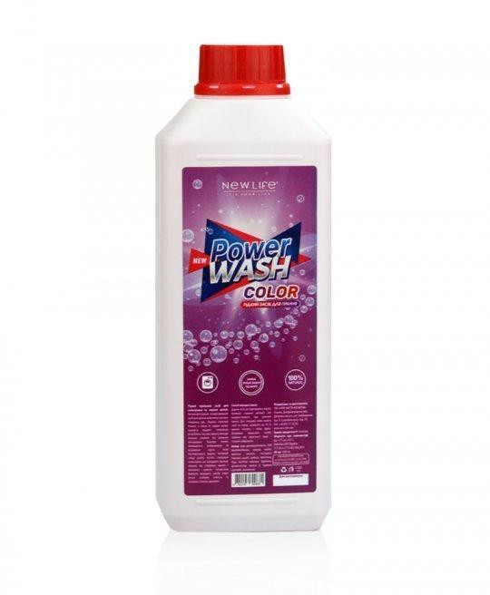 Рідкий пральний засіб для кольорових речей POWER WASH COLOR 1л Київ - фото 1