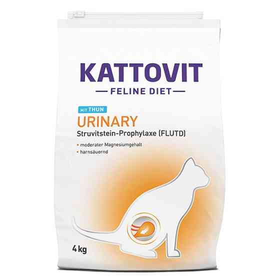Kattovit Veterinary Urinary mit Thun КАТТОВИТ УРИНАРИ ТУНЕЦЬ диетический сухой корм для котов с заболеваниями нижних мочевыводящих путей Киев
