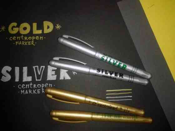 Маркеры для блестящих печатей: золото и серебро Киев